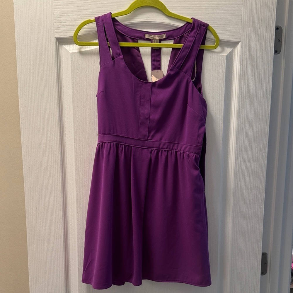 Purple Sleeveless Party Dress